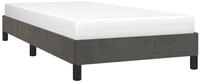 vidaXL Bettgestell ohne Matratze Dunkelgrau 100x220 cm Samt