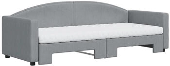 vidaXL Tagesbett Ausziehbar mit Matratze Stoff 80x200cm (3197201)