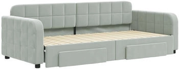 vidaXL Tagesbett Ausziehbar mit Schubladen 90x200cm Samt (3196977)