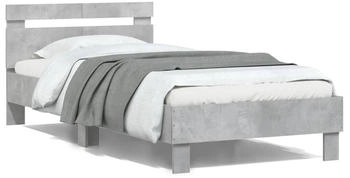 vidaXL Bettgestell mit Kopfteil LED-Leuchten 100x200cm (838711)