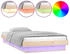 vidaXL Massivholzbett mit LEDs 90x190cm (820002)
