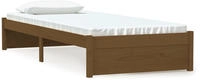 vidaXL Massivholzbett ohne Matratze Honigbraun 75x190 cm