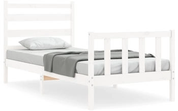 vidaXL Massivholzbett mit Kopfteil 100x200cm (3192027)