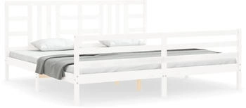 vidaXL Massivholzbett mit Kopfteil 200x200cm (3193942)