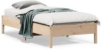 vidaXL Massivholzbett ohne Matratze 75x190 cm Kiefernholz