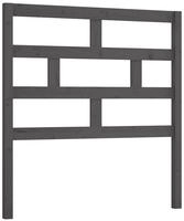 vidaXL Kopfteil Grau 81x4x100 cm Massivholz Kiefer