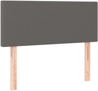 vidaXL Kopfteil Grau 80x5x78/88 cm Kunstleder