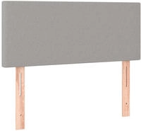 vidaXL Kopfteil Hellgrau 90x5x78/88 cm Stoff
