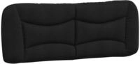 vidaXL Kopfteil-Kissen "Hvar" Schwarz 120 cm Stoff