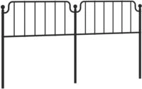 vidaXL Ersatz-Kopfteil Metall Schwarz 193 cm