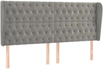 vidaXL Kopfteil mit Ohren Samt 183x118/128cm (3118352)