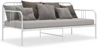 Schlafsofa Bettgestell Wei&szlig; Metall 90x200 Cm Vidaxl