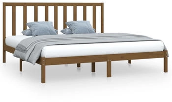 vidaXL Massivholzbett Kiefer 200x200cm (3105183)