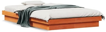 vidaXL Massivholzbett mit LED-Beleuchtung Kiefer 120x200cm (844413)