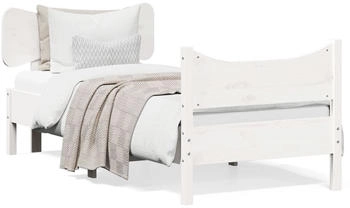 vidaXL Massivholzbett mit Kopfteil Kiefer 75x190cm (3216406)