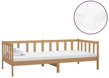 vidaXL Tagesbett mit Matratze Massivholz Kiefer 90x200cm (3083622)