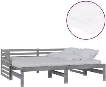 vidaXL Ausziehbares Tagesbett Massivholz Kiefer 90x200cm (3083671)
