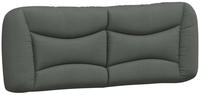 vidaXL Kopfteil-Kissen "Hvar" Dunkelgrau 140 cm Stoff