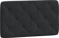 vidaXL Kopfteil-Kissen Schwarz 80 cm Samt