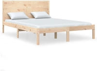 vidaXL Massivholzbett ohne Matratze 160x200 cm Kiefernholz