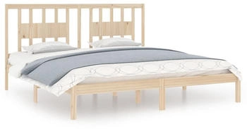 vidaXL Massivholzbett Kiefer 200x200cm (3104083)