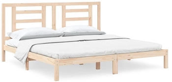 vidaXL Massivholzbett Kiefer 200x200cm (3104368)