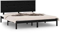 Massivholzbett Schwarz Kiefer 200x200 Cm Vidaxl