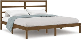 vidaXL Massivholzbett Kiefer 200x200cm (3104956)
