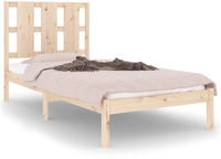 vidaXL Massivholzbett ohne Matratze 90x200 Kiefernholz