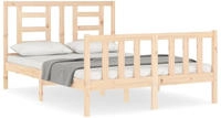 Massivholzbett Ohne Matratze 140x190 Cm Kiefernholz Vidaxl