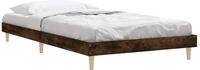 vidaXL Bettgestell ohne Matratze R&auml;uchereiche 100x200 cm Holzwerkstoff