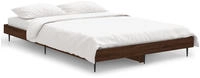 Bettgestell Ohne Matratze Braun Eiche 120x190 Cm Holzwerkstoff Vidaxl