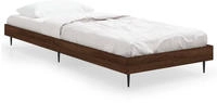 vidaXL Bettgestell ohne Matratze Braun Eiche 75x190 cm Holzwerkstoff
