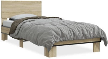 vidaXL Bettgestell Holzwerkstoff Metall 75x190cm (845813)