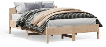 vidaXL Massivholzbett mit Kopfteil Kiefer 120x200cm (842598)