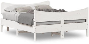 vidaXL Massivholzbett mit Kopfteil Kiefer 140x190cm (3216394)