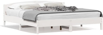 vidaXL Massivholzbett mit Kopfteil Kiefer 200x200cm (3216189)