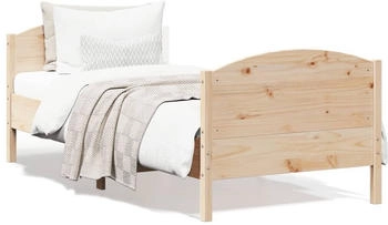 vidaXL Massivholzbett mit Kopfteil Kiefer 90x190cm (842570)