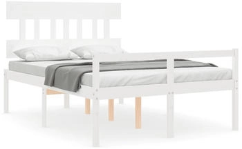vidaXL Seniorenbett mit Kopfteil Massivholz 140x190cm (3195397)