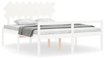 vidaXL Seniorenbett mit Kopfteil Massivholz 160x200cm (3195557)