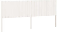 vidaXL Kopfteil Wei&szlig; 205,5x4x100 cm Massivholz Kiefer