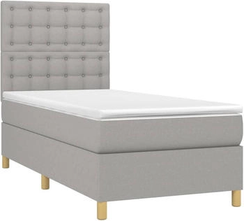 vidaXL Boxspringbett mit Matratze & LED Stoff 100x200cm (135733)