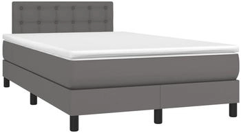 vidaXL Boxspringbett mit Matratze & LED Kunstleder 120x200cm (134217)