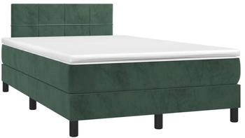 vidaXL Boxspringbett mit Matratze & LED Samt 120x200cm (134396)