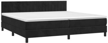 vidaXL Boxspringbett mit Matratze & LED Samt 200x200cm (134545)
