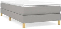 vidaXL Boxspringbettgestell Hellgrau 80x200 cm Stoff