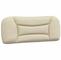 vidaXL Kopfteil-Kissen "Hvar" Creme 100 cm Stoff