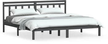 vidaXL Massivholzbett Kiefer 200x200cm (3100611)