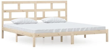 vidaXL Massivholzbett Kiefer 200x200cm (3101238)