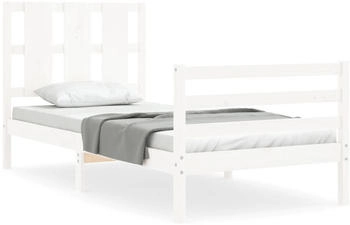 vidaXL Massivholzbett mit Kopfteil 90x200cm (3194102)